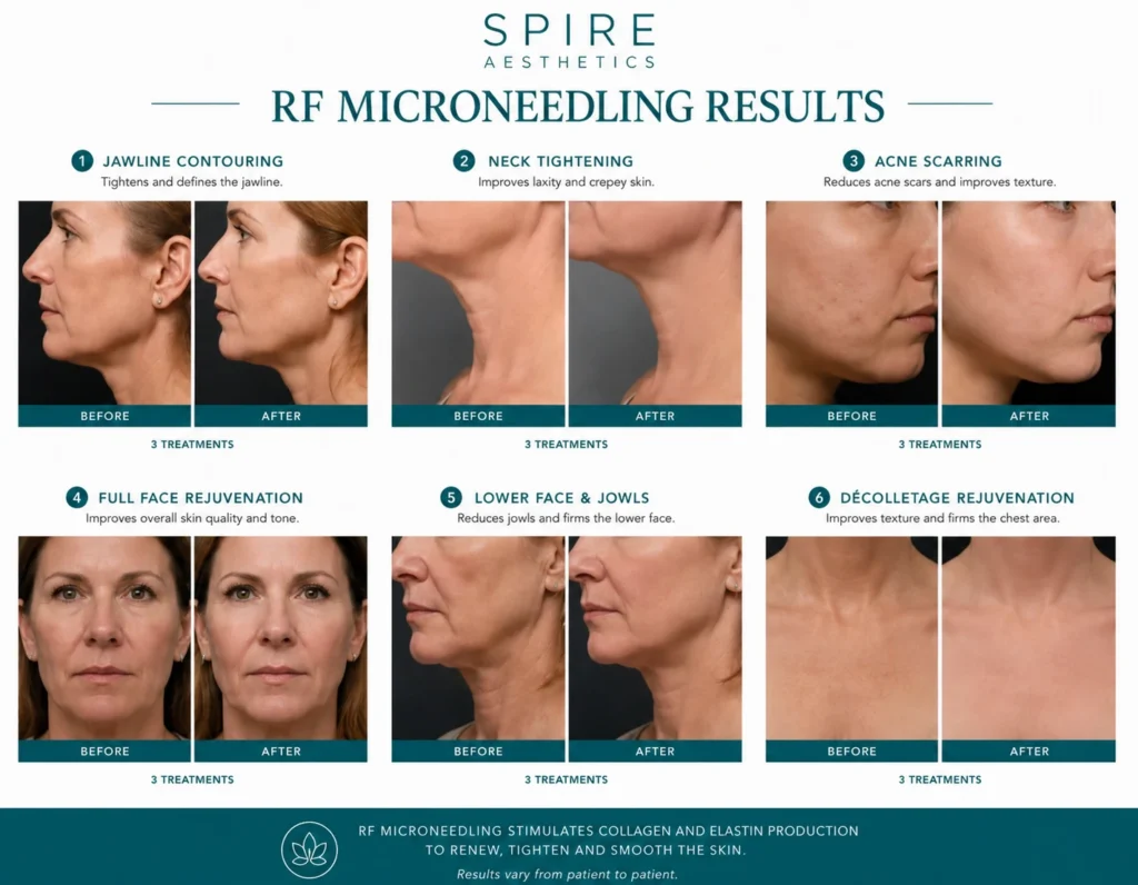 RF Microneedling Skin tightening Ampthill results