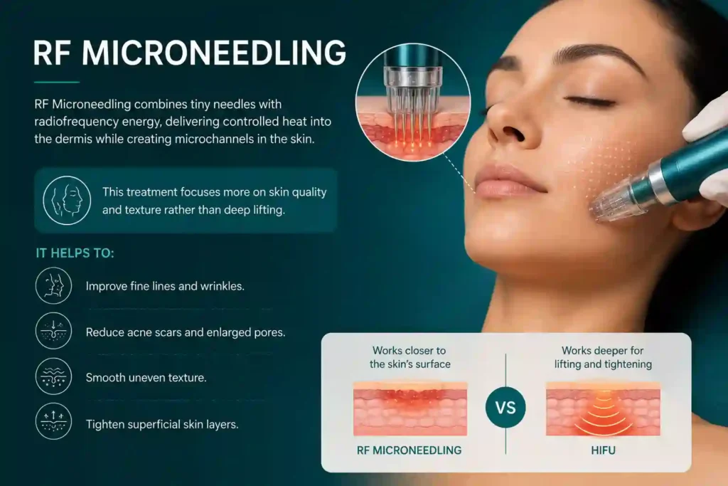 What Does RF Microneedling Do That HIFU Alone Cannot Ampthill