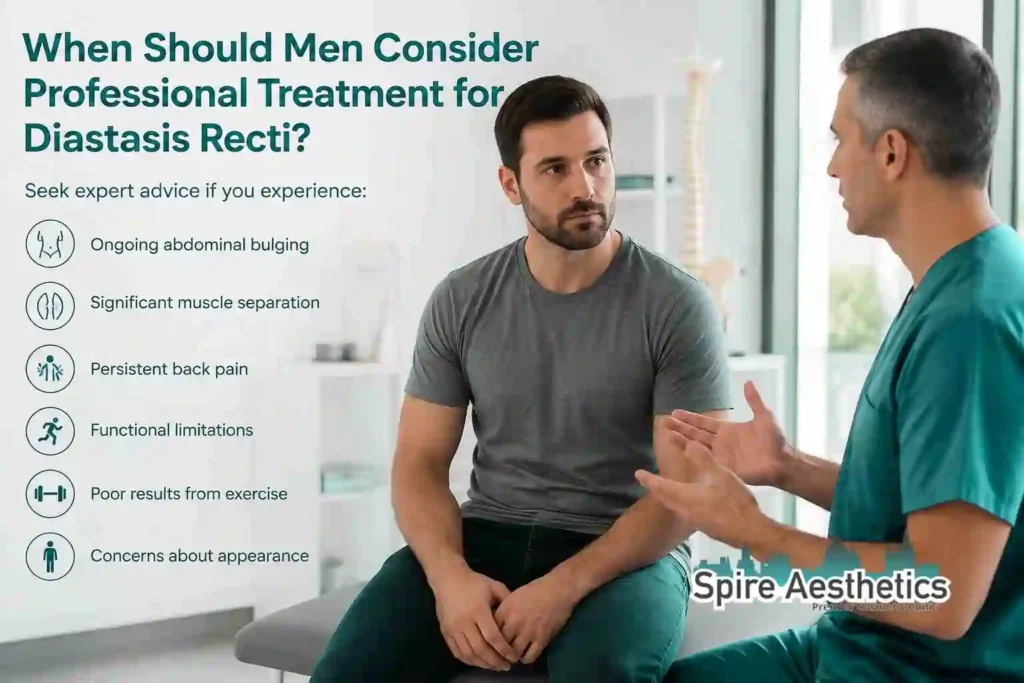 When Should Men Consider Professional Treatment for Diastasis Recti Ampthill?