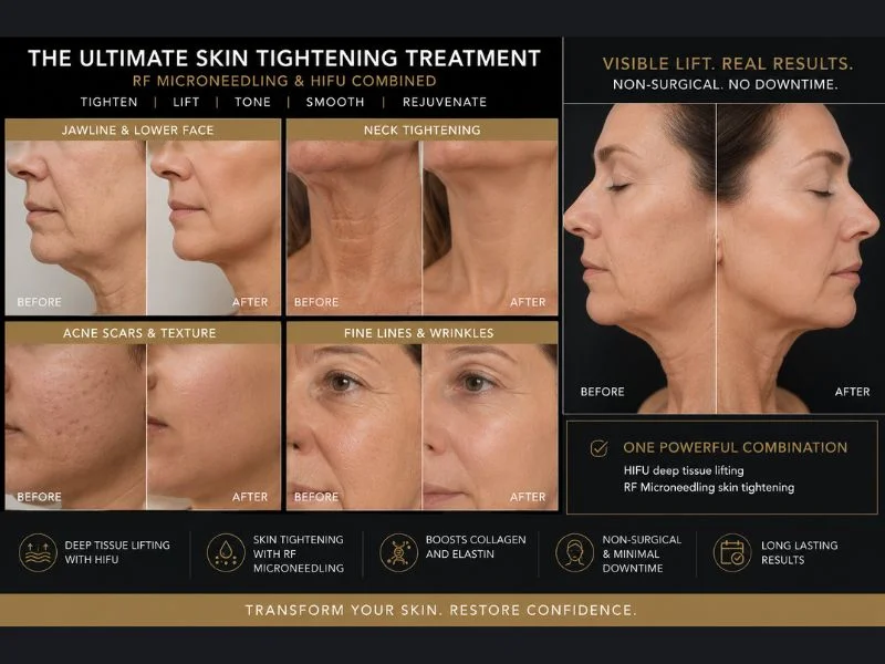 Results of combined treatment for the ultimate skin tightening treatment Ampthill